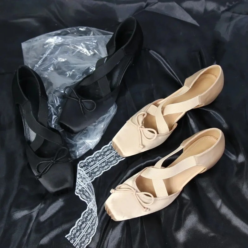 Women'S Shoes - French Butterfly Knot Ballet Flats 5CM