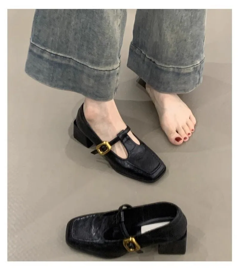 Women Square Toe T-Strap Mary  - огляд і ціна Women'S Shoes