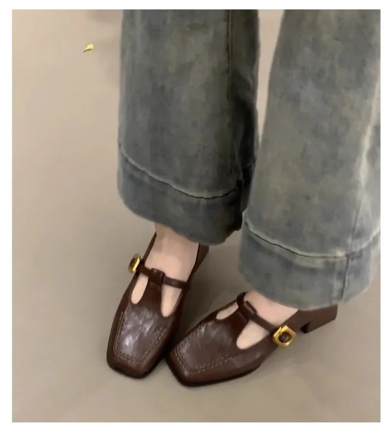 Women Square Toe T-Strap Mary  - огляд і ціна Women'S Shoes