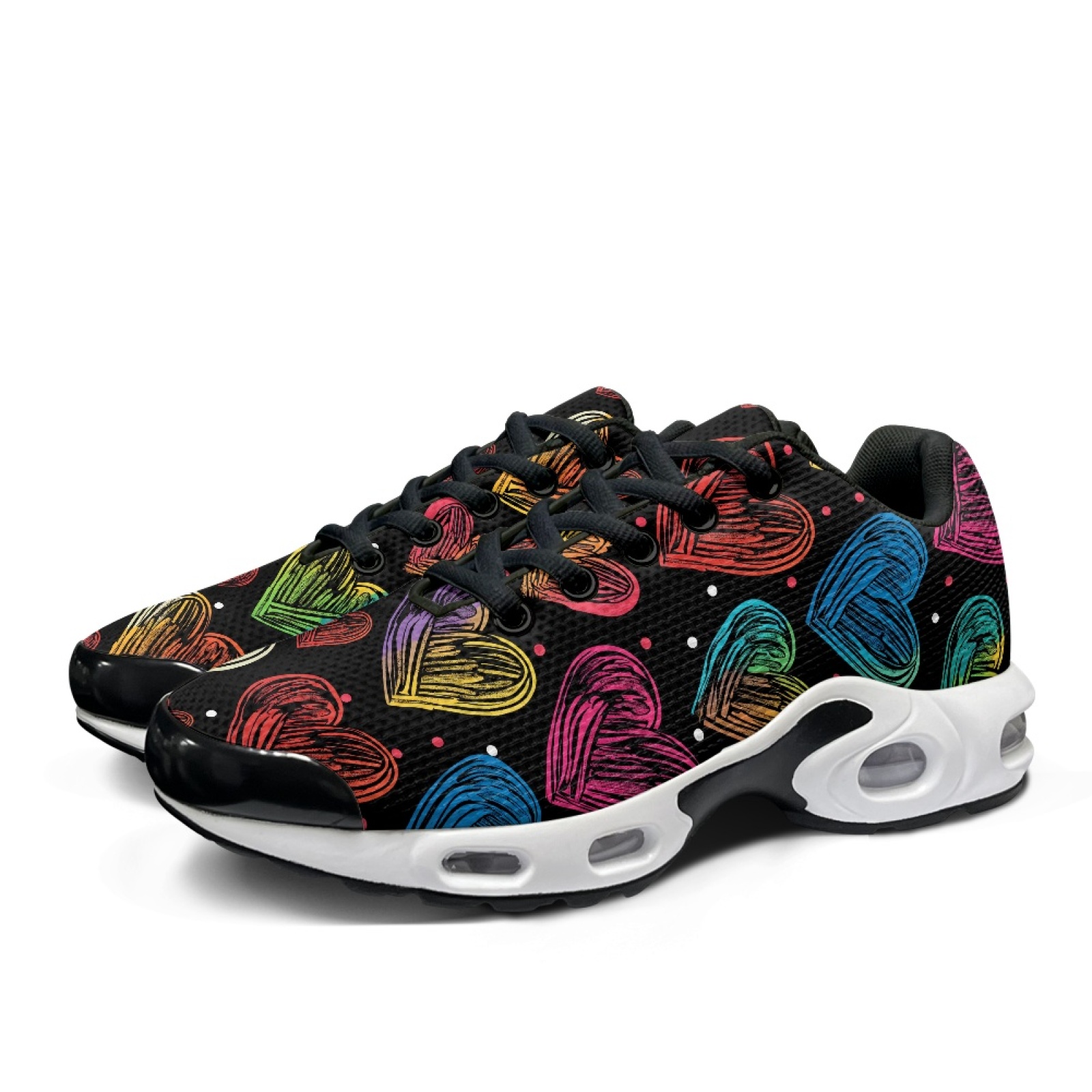 PENSTROLL Colorful Hearts Patt - огляд і ціна Air Cushion Jogger Shoes Men